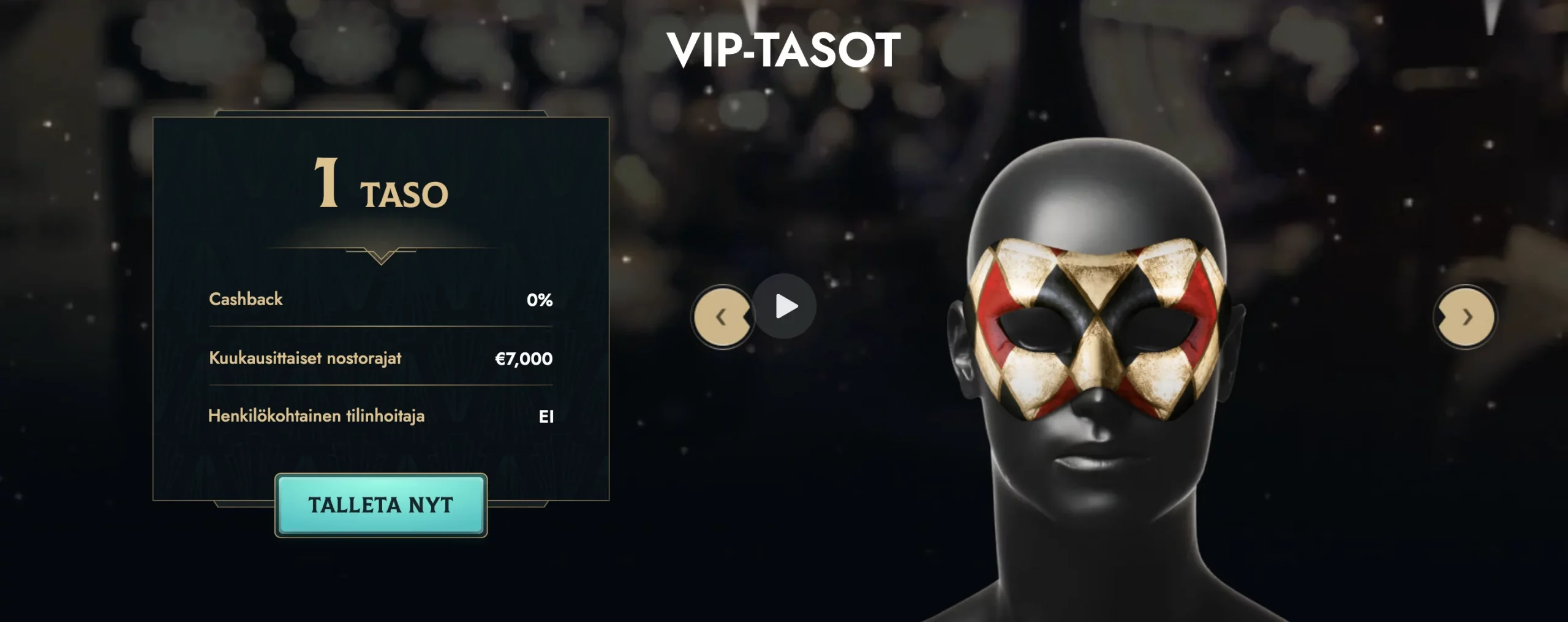 VIP-ohjelma – 5 tasoa eksklusiivisilla eduilla