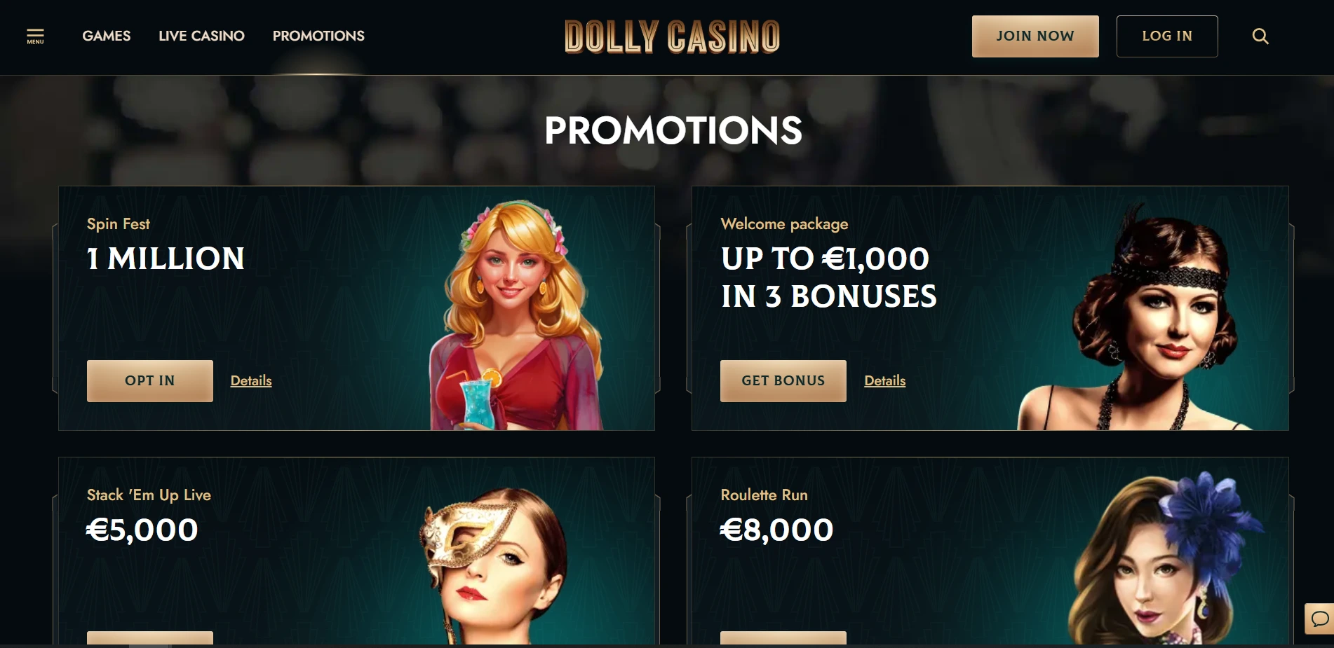 dolly casino no deposit bonus main
