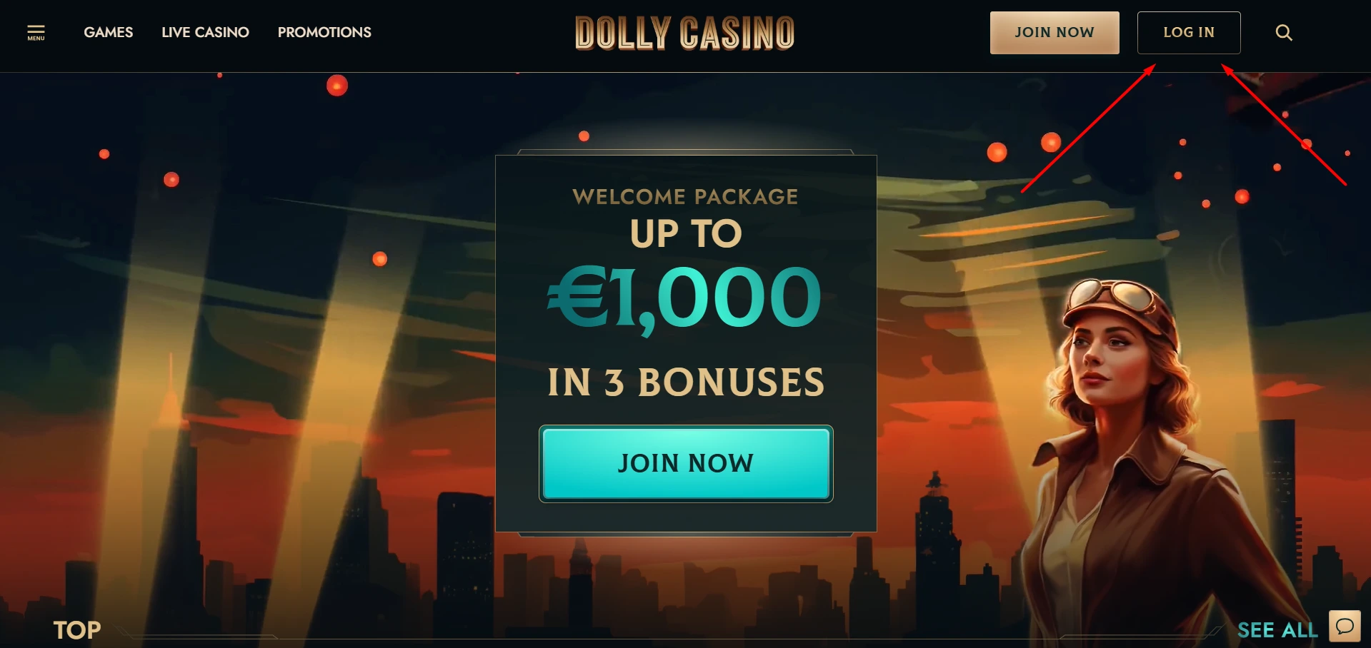 dolly main page login
